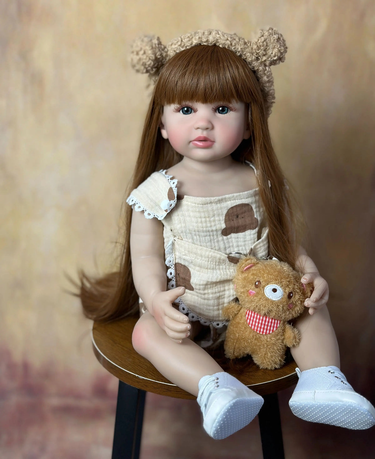 Lifelike Reborn Baby Girl Doll with Soft Silicone Body