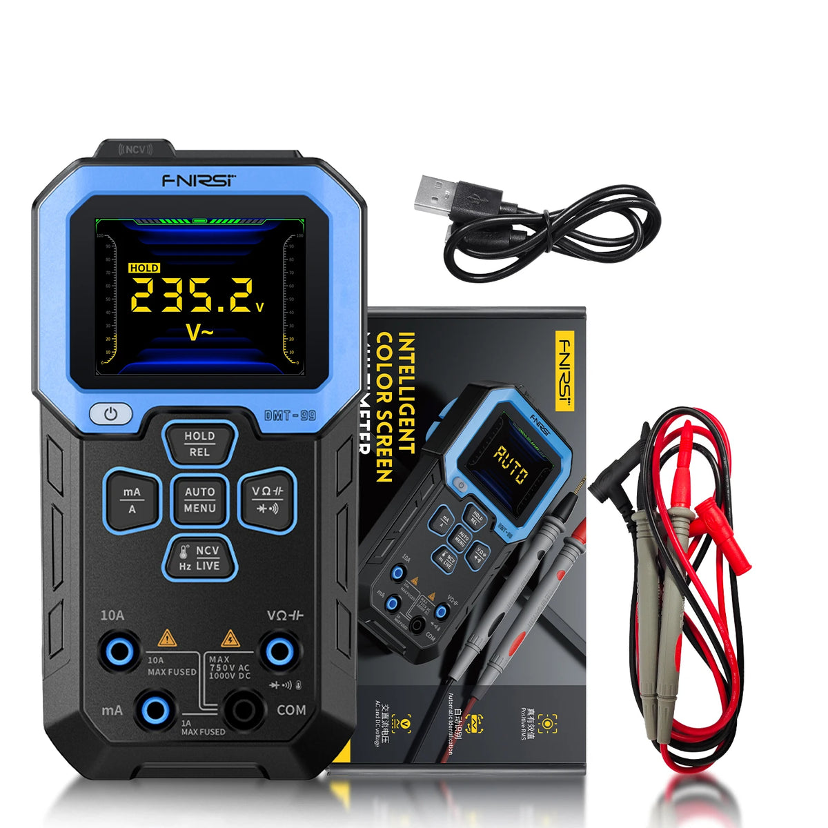 Professional Digital Multimeter with True RMS & Auto Range