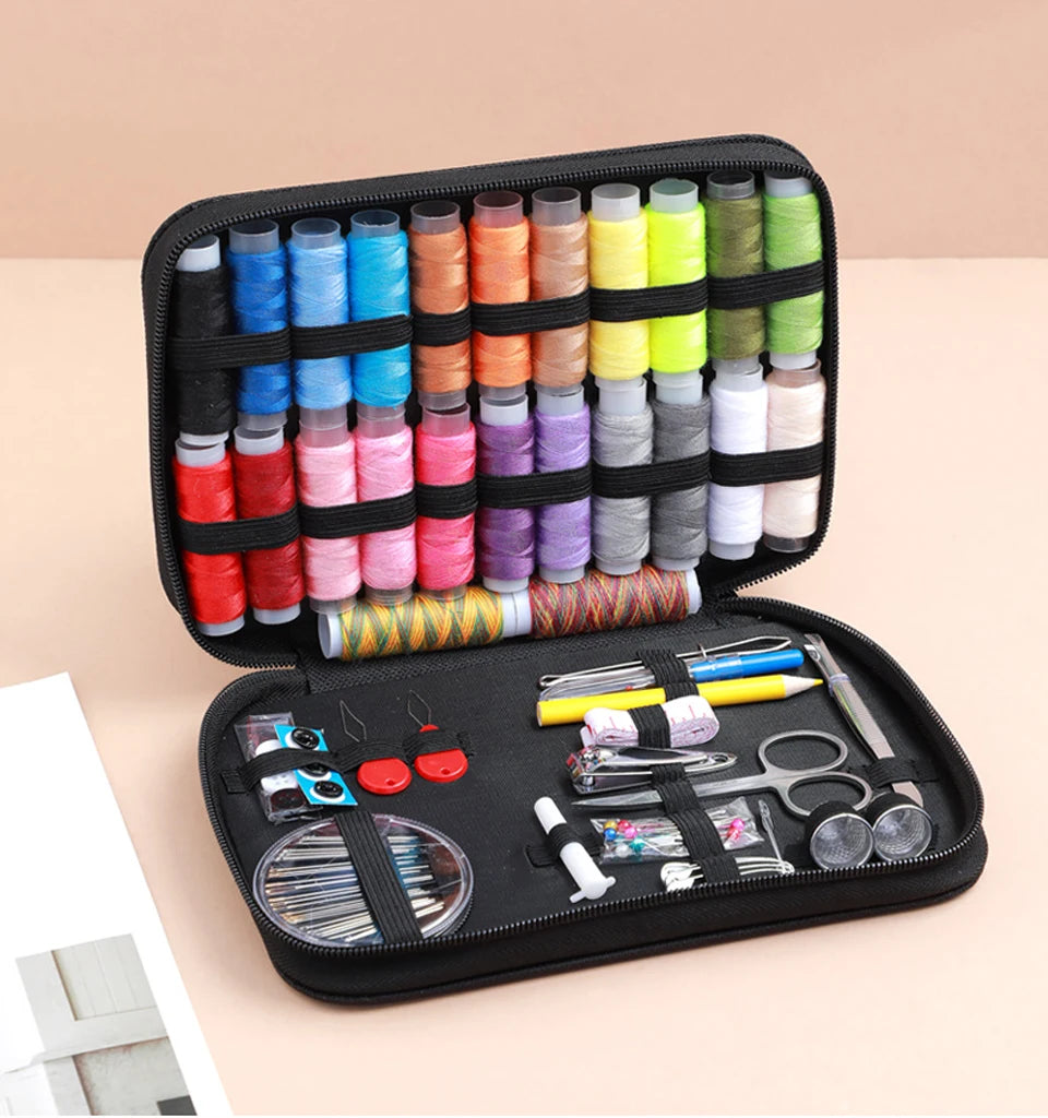 Complete Sewing Kit with Threads, Needles, and Accessories
