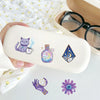 Purple Witch Magic Sticker Pack – 50 Waterproof Vinyl Decals