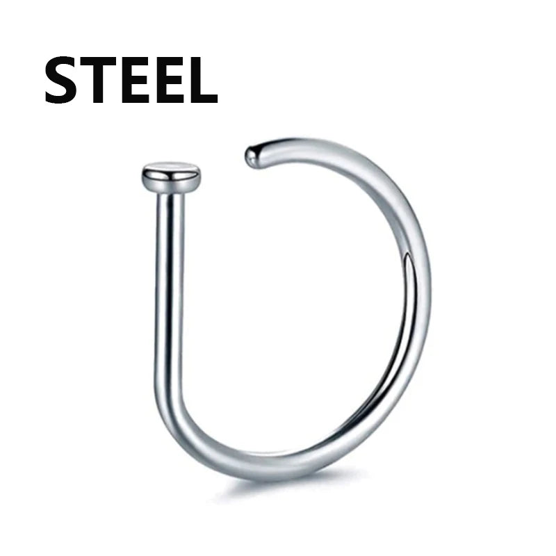 Non-Piercing Magnetic Nose Ring Hoop