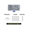 Aluminum Pop Rivets Assortment Kit – 14 Sizes, 120/200 Count