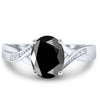 Anillo Encantador de Moissanita con Diseño de Hada en Plata de Ley 925