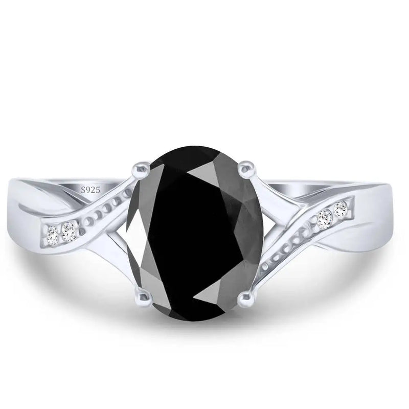 Anillo Encantador de Moissanita con Diseño de Hada en Plata de Ley 925