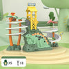 Dinosaur Stair Climbing Race Track Toy with Lights and Music