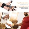 Adjustable finger strengthener and forearm exercise tools shown in use for musicians, athletes, and general fitness.