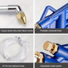A set of tools including a copper plated alloy steel elbow nozzle, a portable universal hook, a silicone hose, and an adjusta