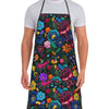 Floral Print Sleeveless Apron for Kitchen, Baking & Crafting