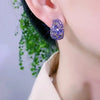 Elegant Rhinestone Bowknot Stud Earrings
