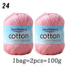Premium 100% Cotton Yarn – Medium-Fine Weight for All-Season Knitting