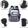 Transparent waterproof shoulder bag featuring a strong zipper head, reinforced sewing, adjustable strap, and wider thick stra