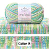 Combed Cotton Blend Gradient Yarn – 4-Ply, 50g Balls