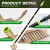 2-in-1 Crevice Weeding Brush with Adjustable Handle