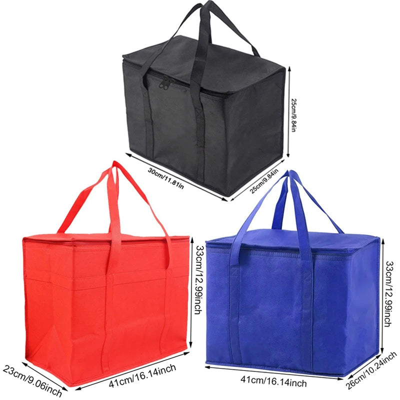 Large Capacity Insulated Grocery Bag – Foldable & Reusable Thermal Cooler Tote