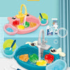Kids Electric Toy Dishwasher with Automatic Water Cycle