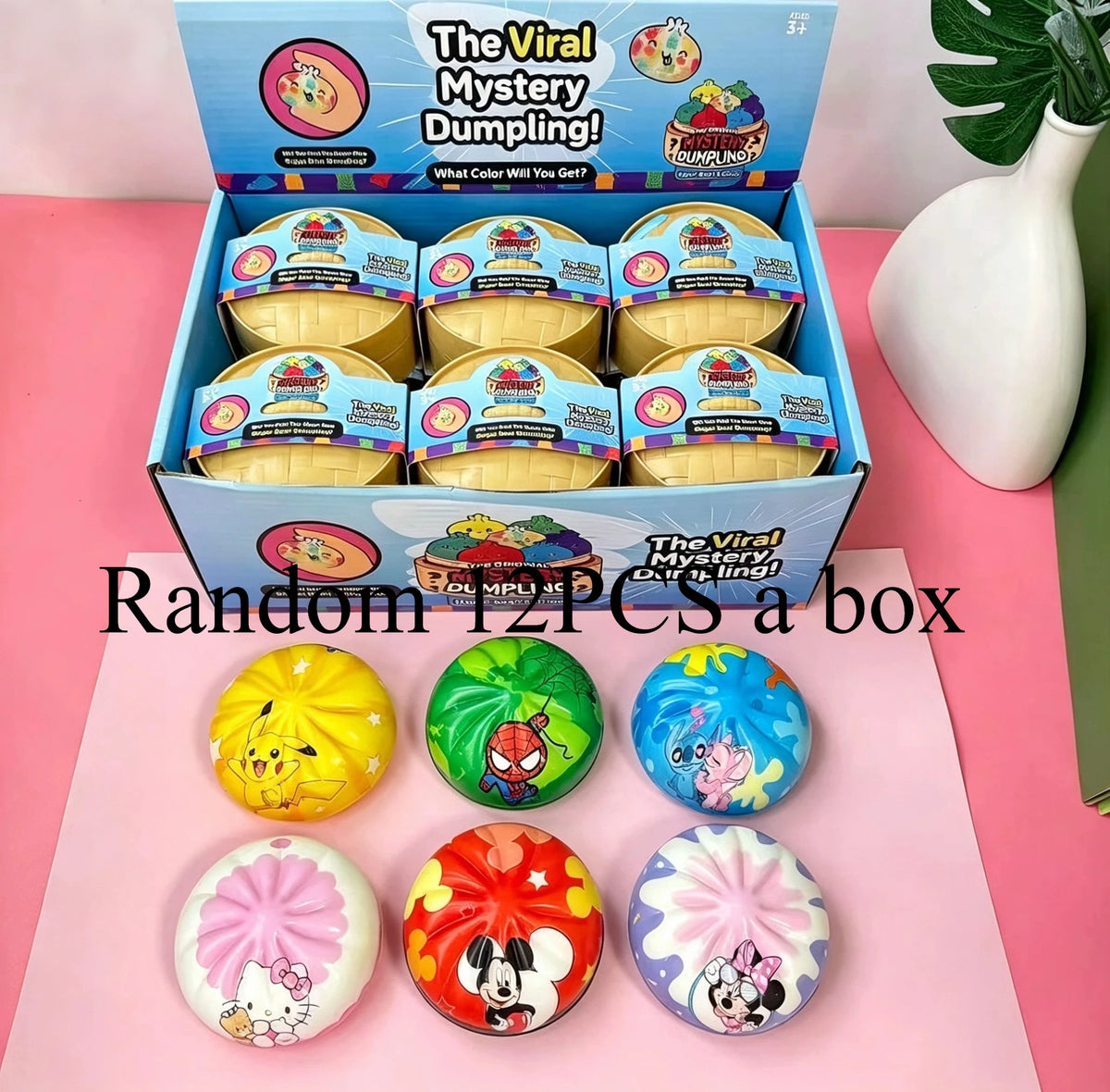 Mystery Dumpling Squishy – Slow-Rise Stress Relief Fidget Toy