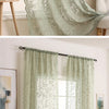 Lace Floral Sheer Curtain Panel for Living Room & Bedroom