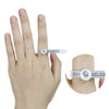 Ring Sizing Gauge with Magnifying Glass – Measure Finger Size at Home
