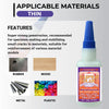 High-Strength Cyanoacrylate Super Glue for Multi-Surface Repairs