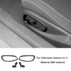 Carbon fiber interior trim kit for Chevrolet Camaro 2017+ showing a door panel component and replacement parts