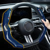 Carbon Fiber Texture Steering Wheel Cover - Anti-Slip & Comfortable Grip