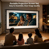 شاشة عرض محمولة بدقة 4K HD مع حامل ثلاثي القوائم