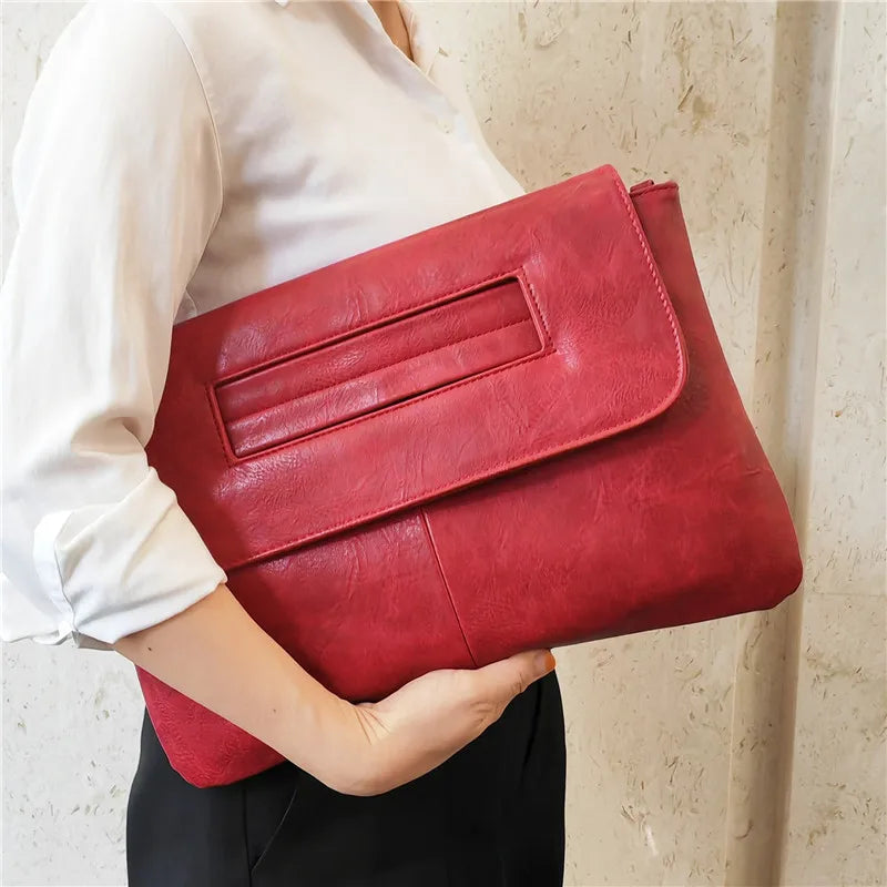 Women's Envelope Clutch Bag with Crossbody Strap