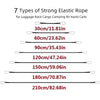 Seven types of strong elastic rope lengths for luggage rack cargo camping RV hand carts