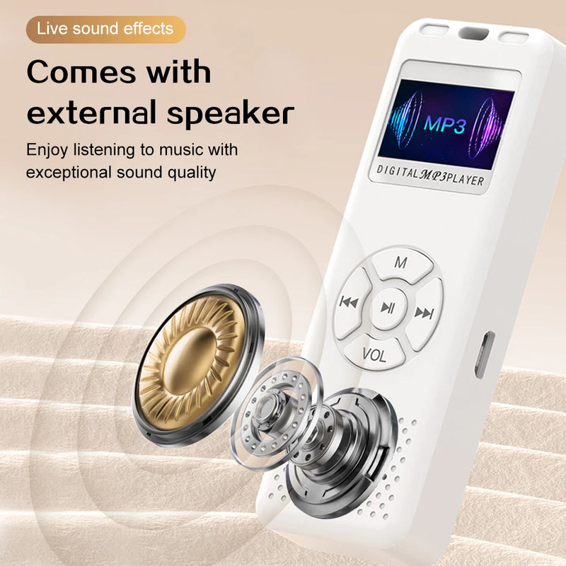 Compact Digital Voice Recorder with FM Radio & Hi-Fi Speaker