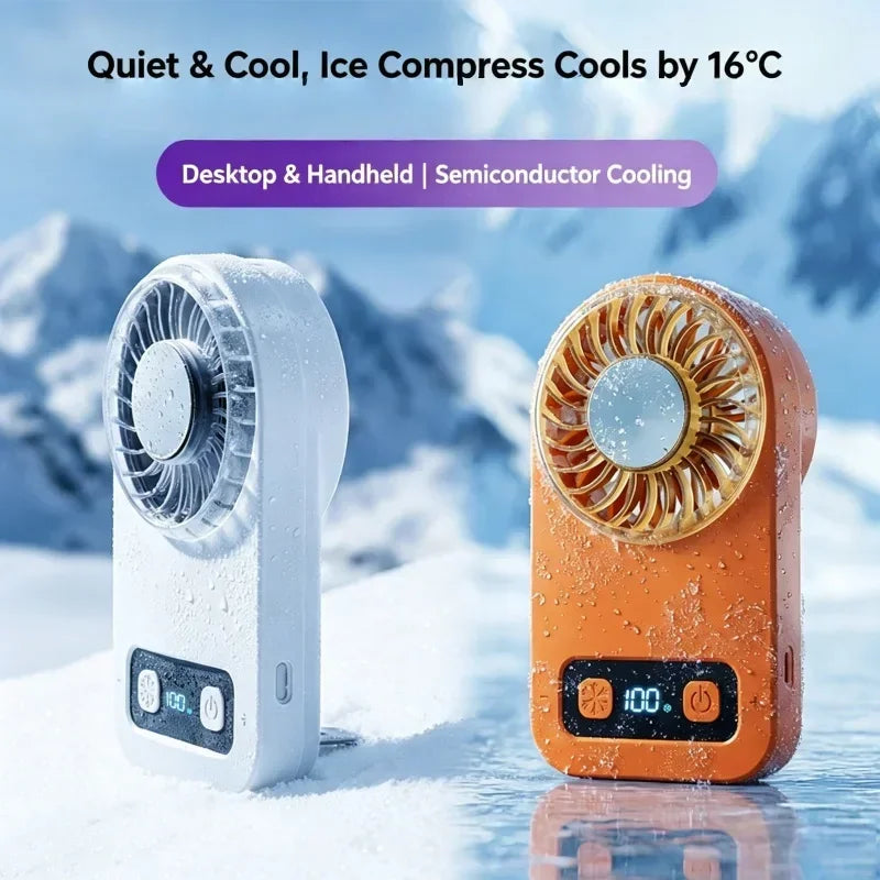 Ventilador Portátil de Mano con Tecnología de Enfriamiento TEC