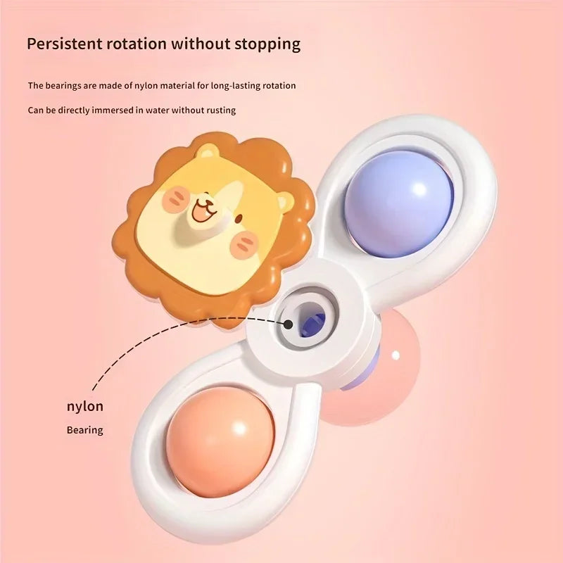 Suction Cup Spinner Bath Toys for Babies and Toddlers