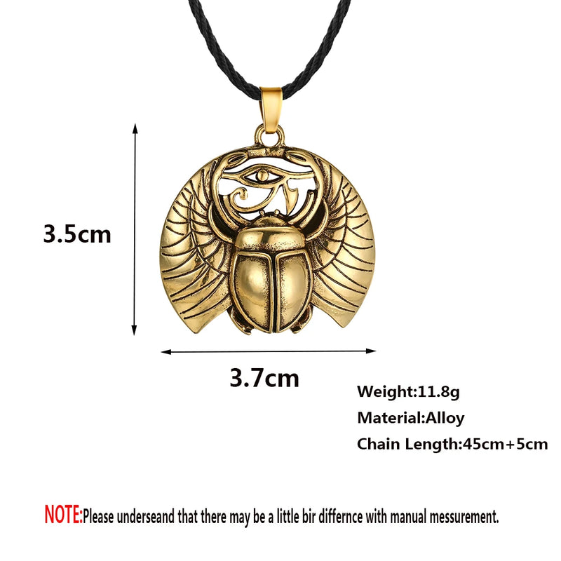 Ancient Egyptian Scarab Pendant Necklace