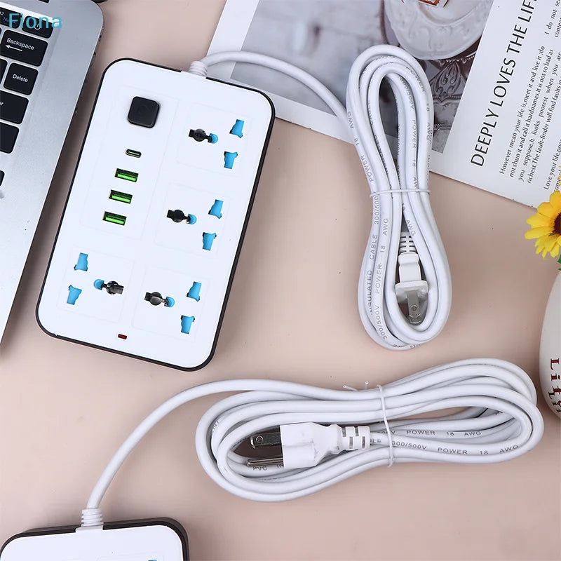 Universal Power Strip with Surge Protection