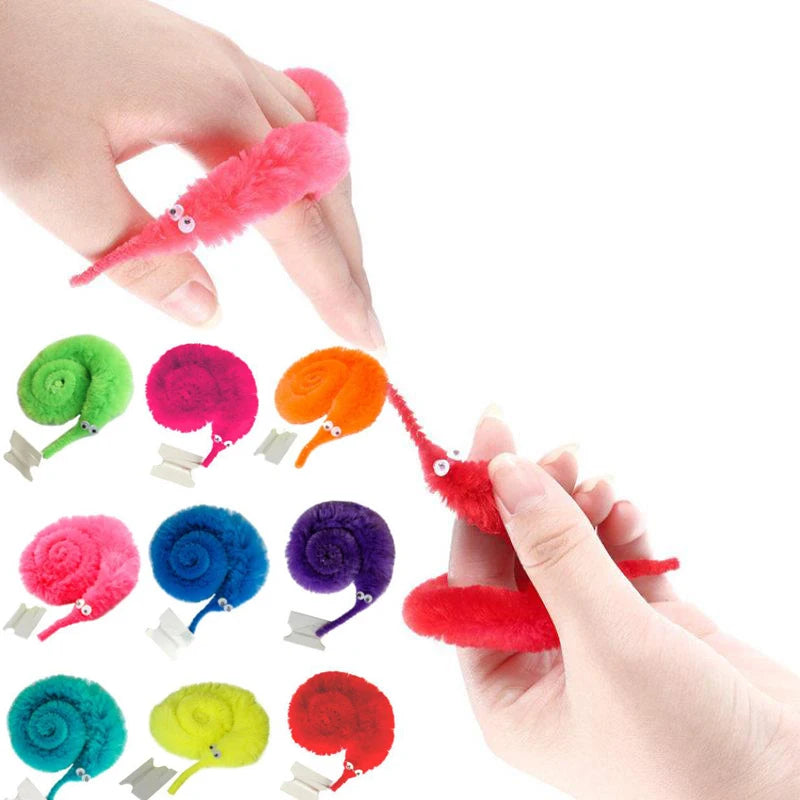 Wiggly Twisty Magic Worm Toy with Invisible String