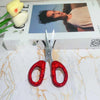 Crystal-Embellished Stainless Steel Scissors for Crafts and Sewing
