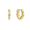 Cubic Zirconia Hoop Earrings