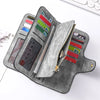 Highland Cow Print Zip-Around Wallet with Card Holder