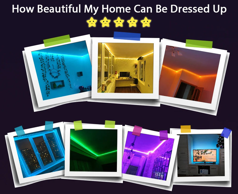 USB-Powered RGB LED Strip Lights