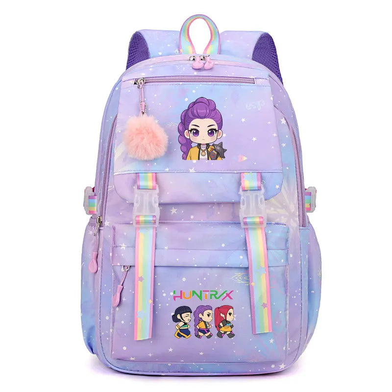 Stylish Letter Print Nylon Backpack for Everyday Use