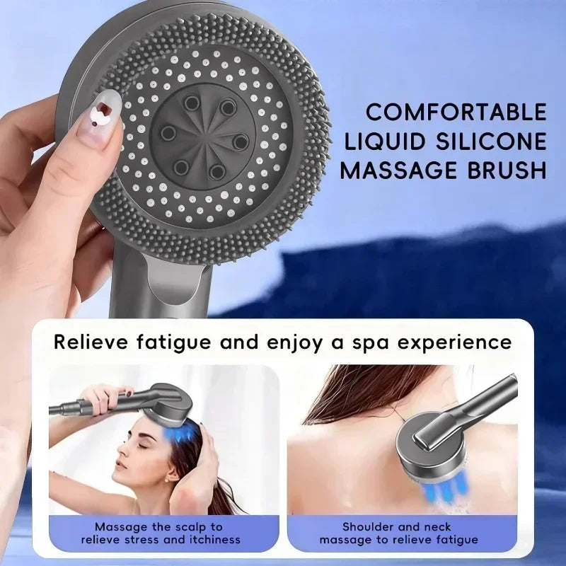 4-Mode High Pressure Handheld Shower Head