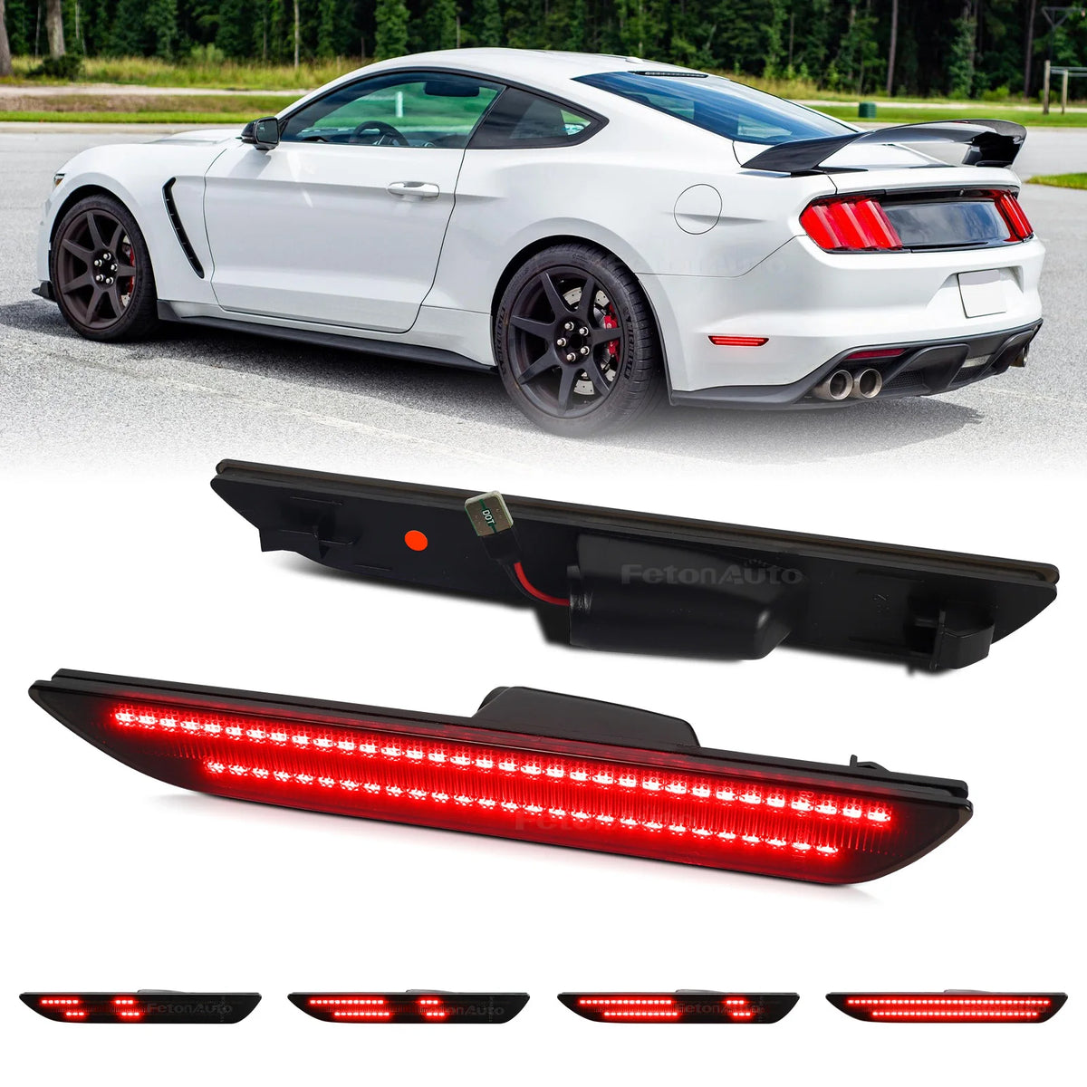 Dynamic LED Side Marker Lights for Ford Mustang 2015-2023