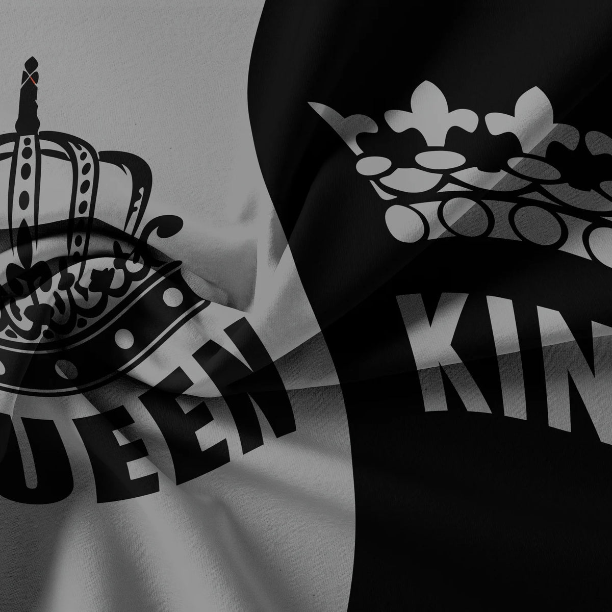 King & Queen Print Bedding Set with Duvet Cover