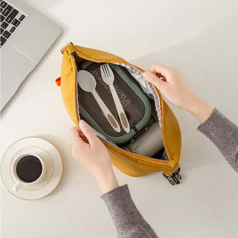 Insulated Oxford Lunch Bag with Aluminum Foil Lining