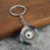 Gearbox Keychain with Turbo Hub and Brake Disc Pendant