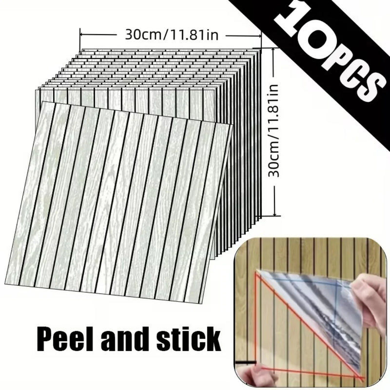 3D Wandpaneele mit Holzoptik – Abziehbar & Selbstklebend