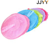 A set of three colorful mesh hanging storage organizers for closet or door use