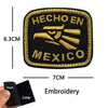 Mexico Flag Eagle 3D Embroidery Patch with Hook-and-Loop Backing