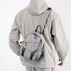 Men's Multi-Pocket Outdoor Chest Bag for Cycling and Hiking