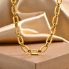 Chunky Gold Plated Stainless Steel Link Necklace
