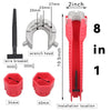8-in-1 Multi-Function Plumbing Wrench Set for Faucets and Sinks